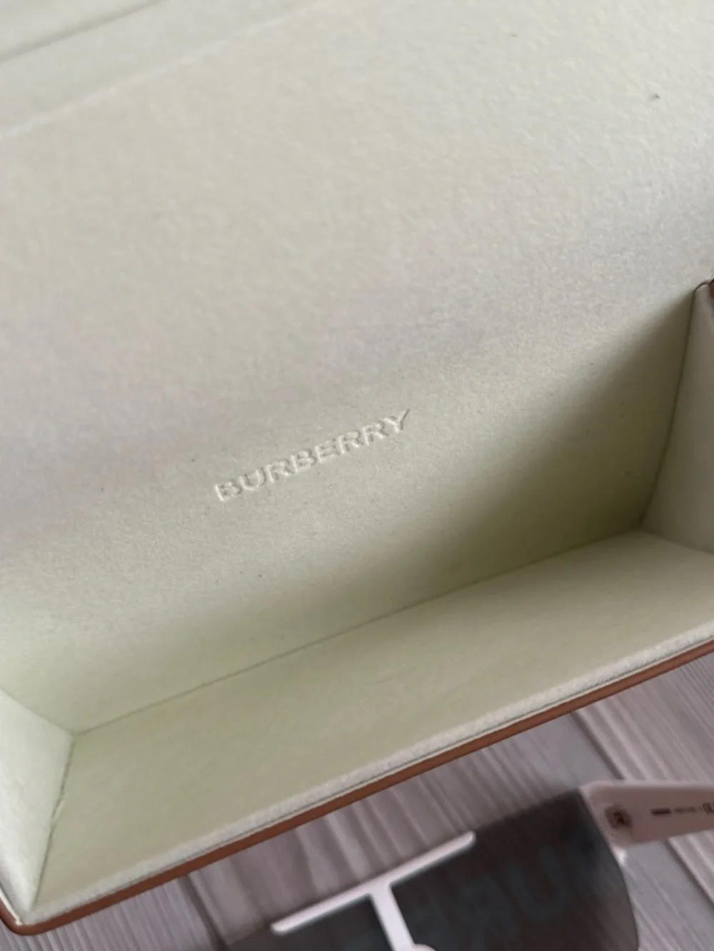 Authentic Burberry Sunglasses with white frame (never worn) From Sunglasses Hut
